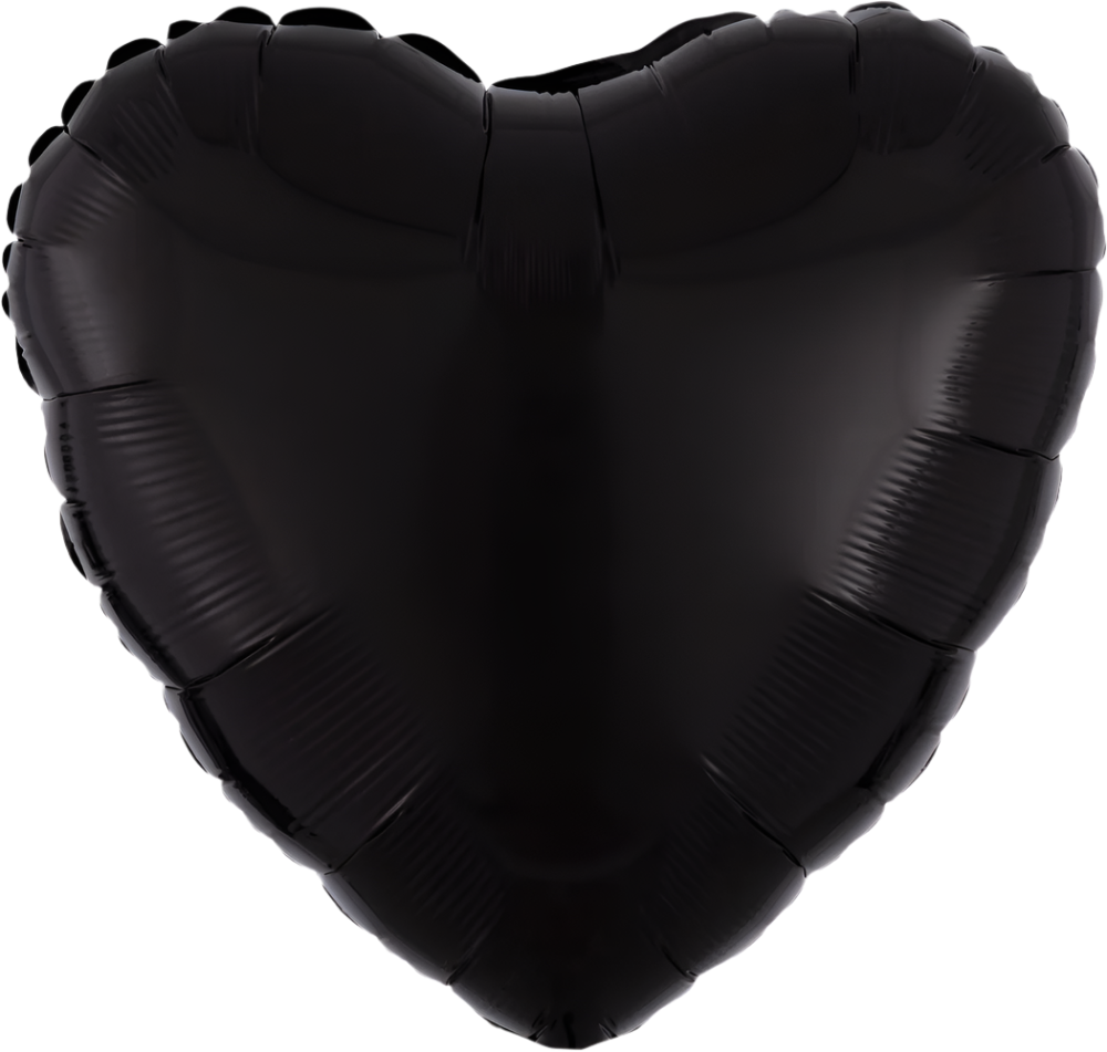 Corazón Negro Matte (dos tamaños)