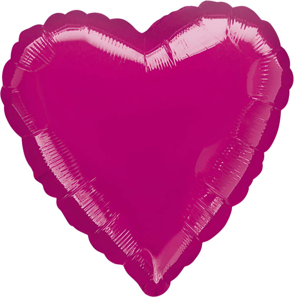 Corazón fuchsia (dos tamaños)