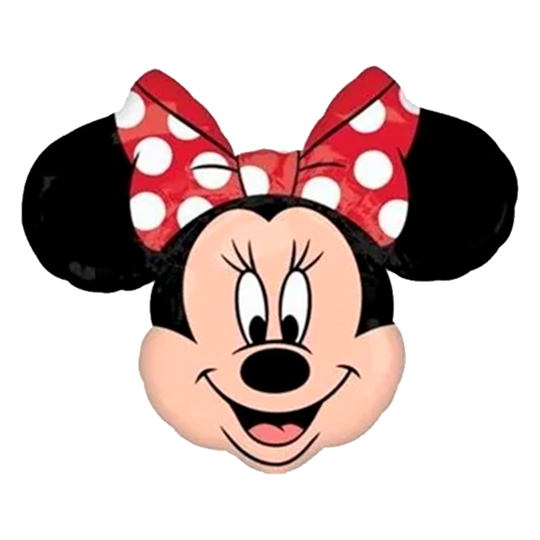 Cabeza de Minnie Mouse Rojo