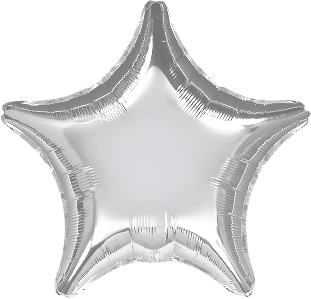 Estrella Metálica Plata