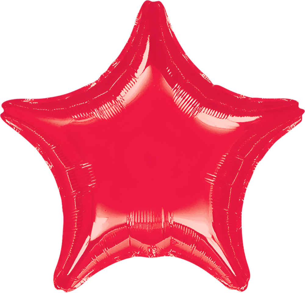 Estrella Metálica Roja