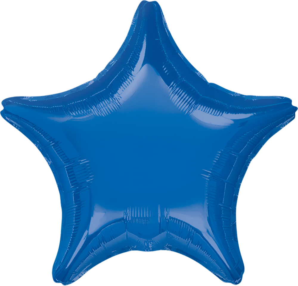 Estrella Metálica Azul Rey