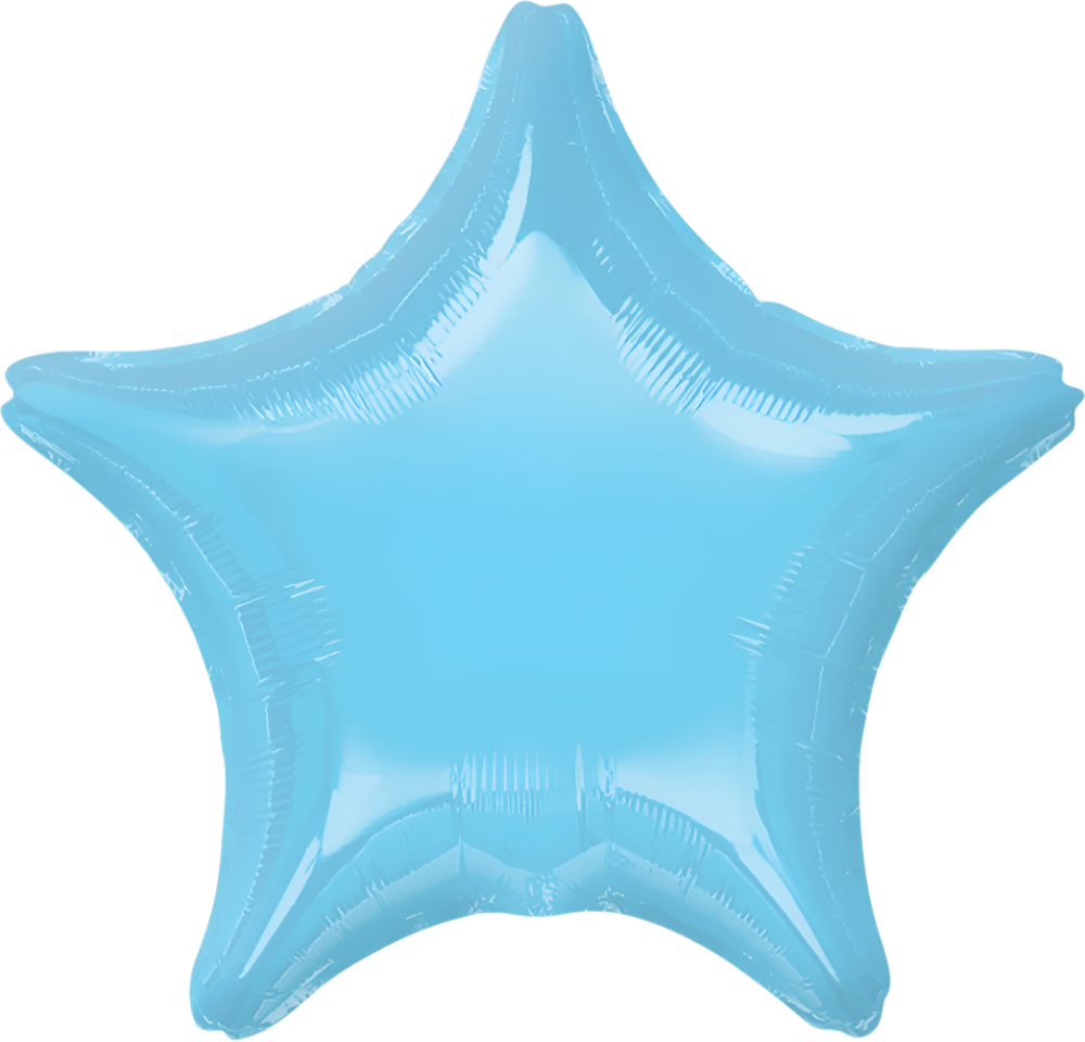 Estrella iridescent pearl lite blue (dos tamaños)