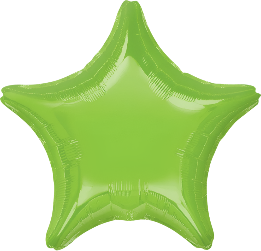 Estrella Metálica Verde Limón