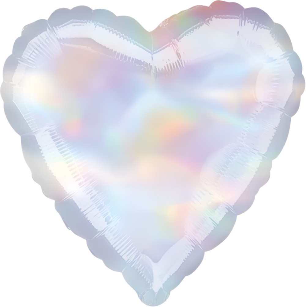 Corazón holográfico (dos tamaños)