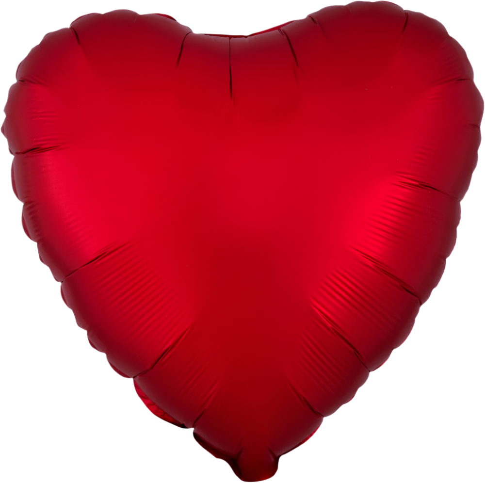 Corazón satin luxe sangria (dos tamaños)