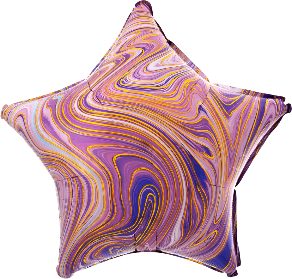 Estrella Marblez Purple (dos tamaños)