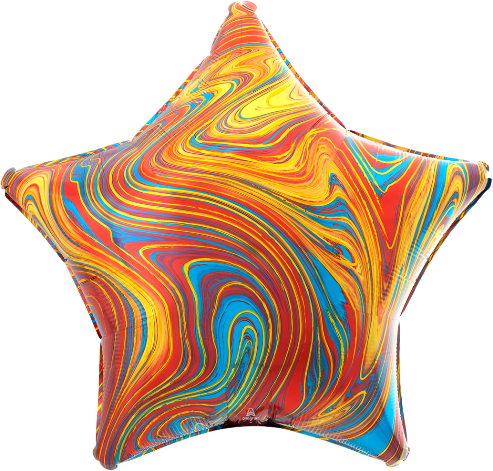 Estrella Marblez colorfull (dos tamaños)