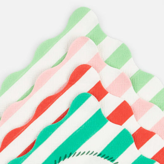 Striped Small Napkins