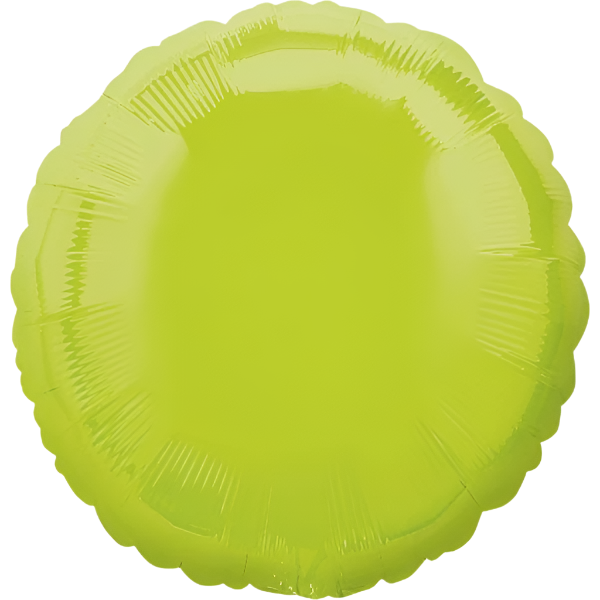 Círculo Satinado Verde Limón