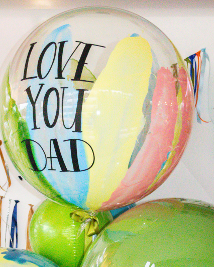burbuja gigante love you dad