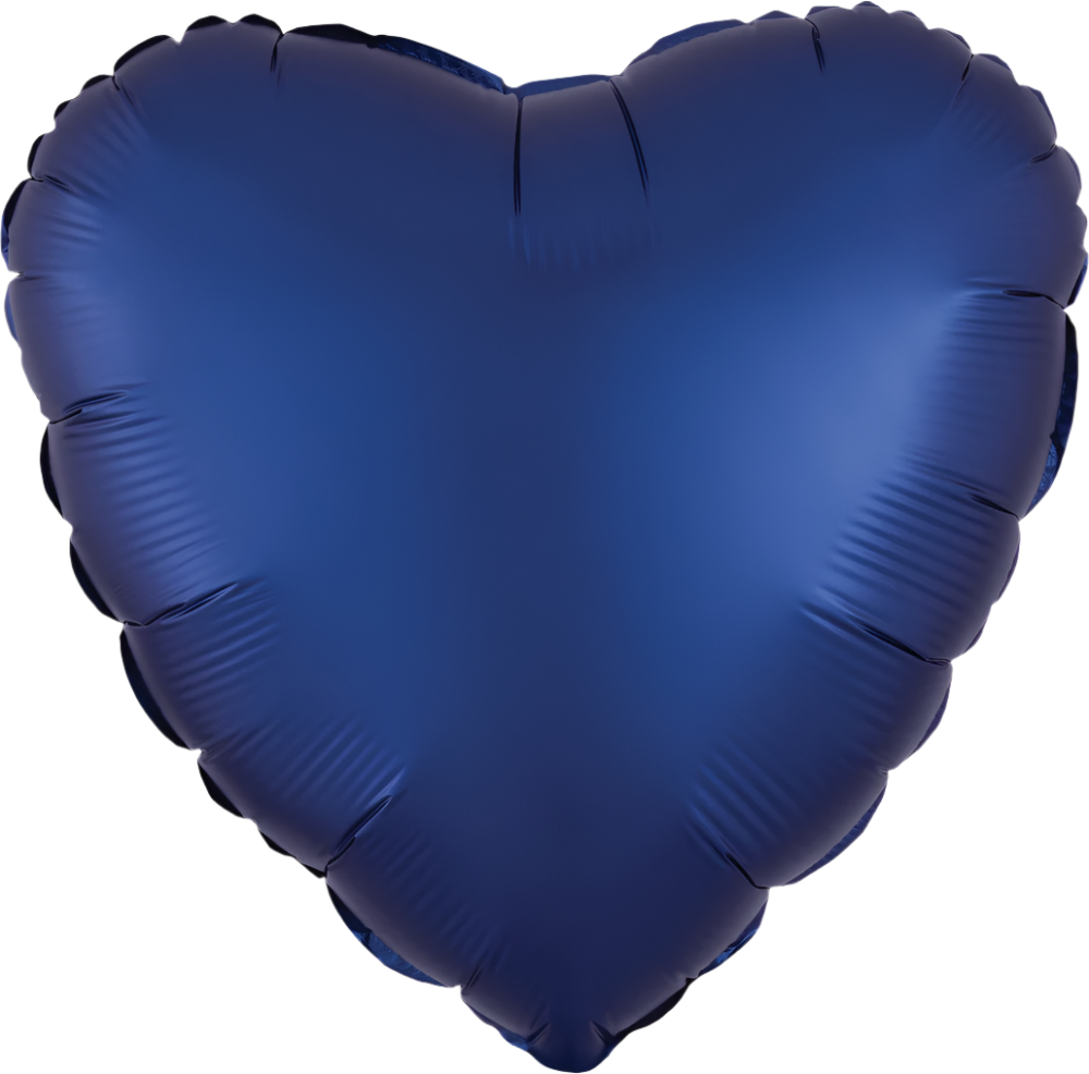 Corazón Matte Azul Marino