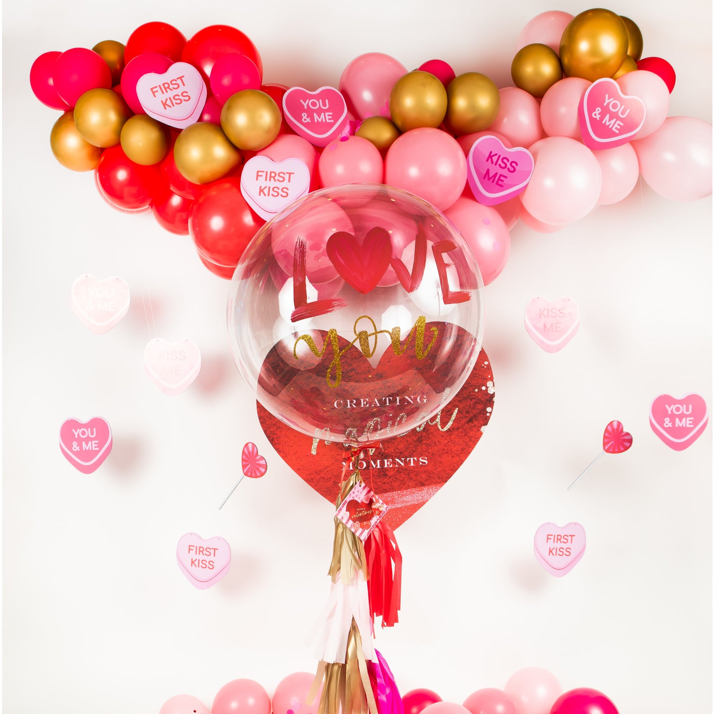 Burbuja gigante Love you