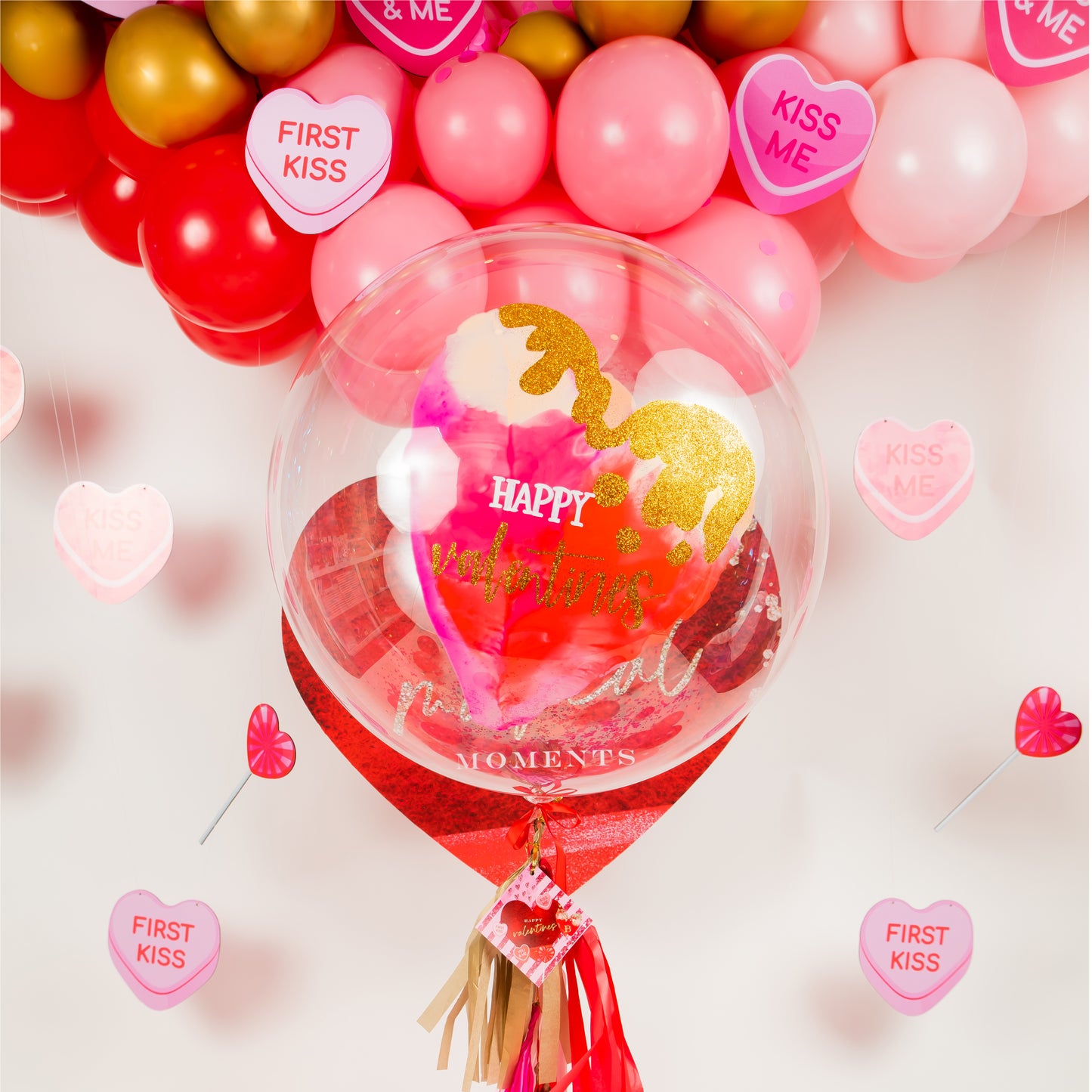 Burbuja gigante Happy Valentines Day