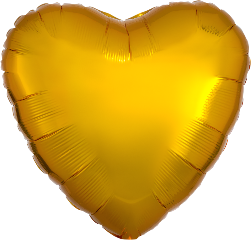 Corazón Metálico Dorado