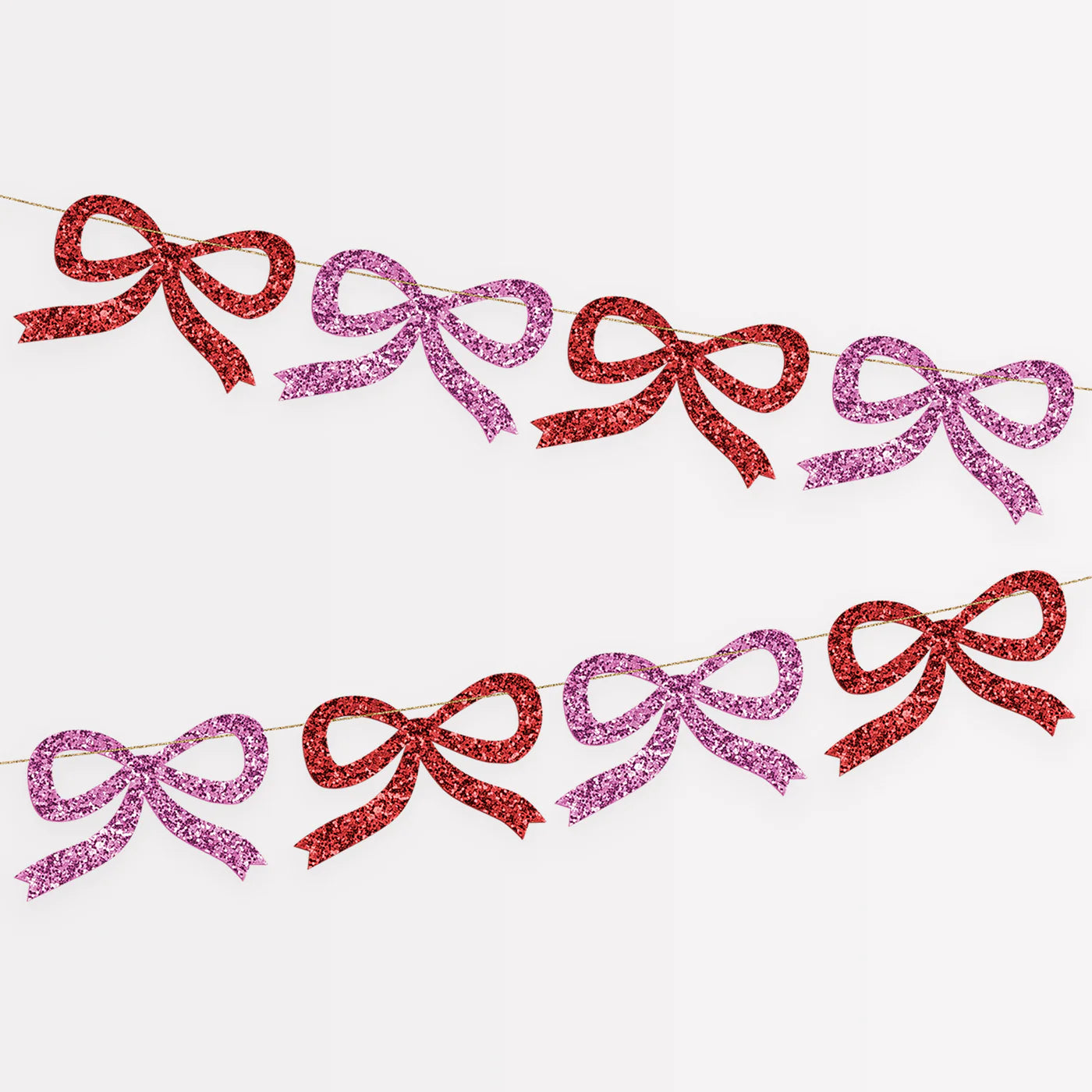 Red & Pink Glitter Bow