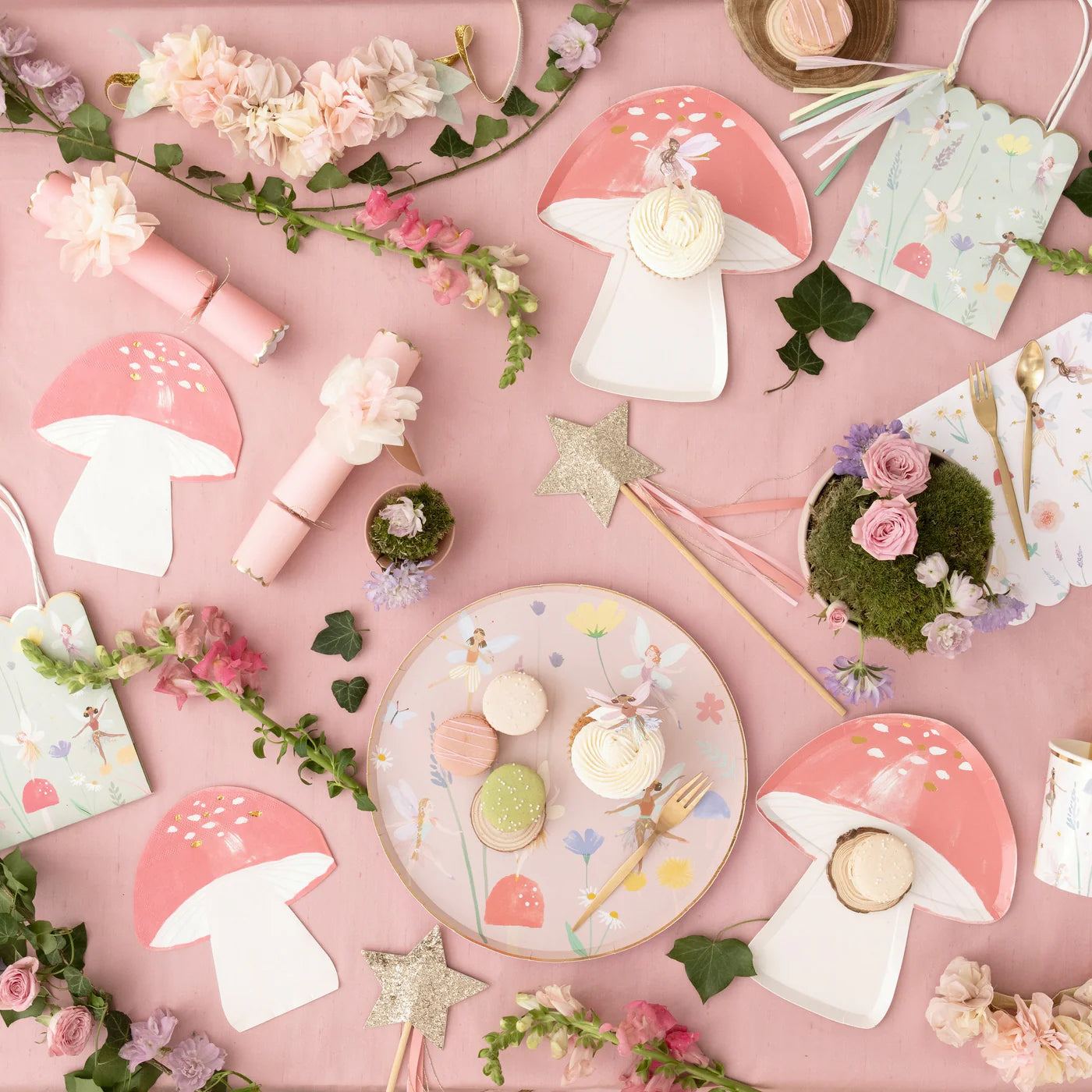Fairy Mushroom Plates