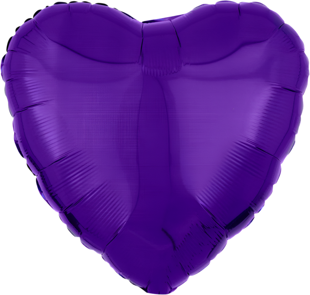 Corazón Metálico Morado