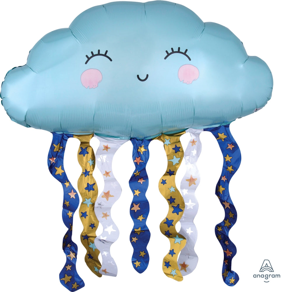 Nube sonriente Azul