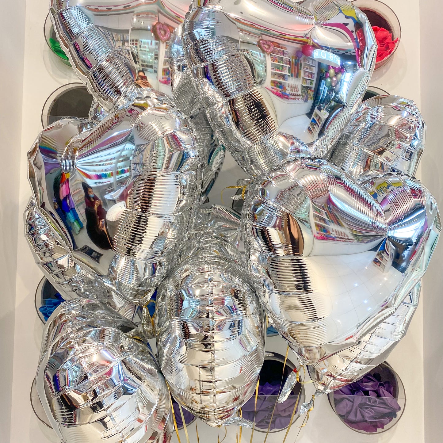 Corazón Metálico Plata