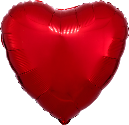 Corazón Metálico Rojo