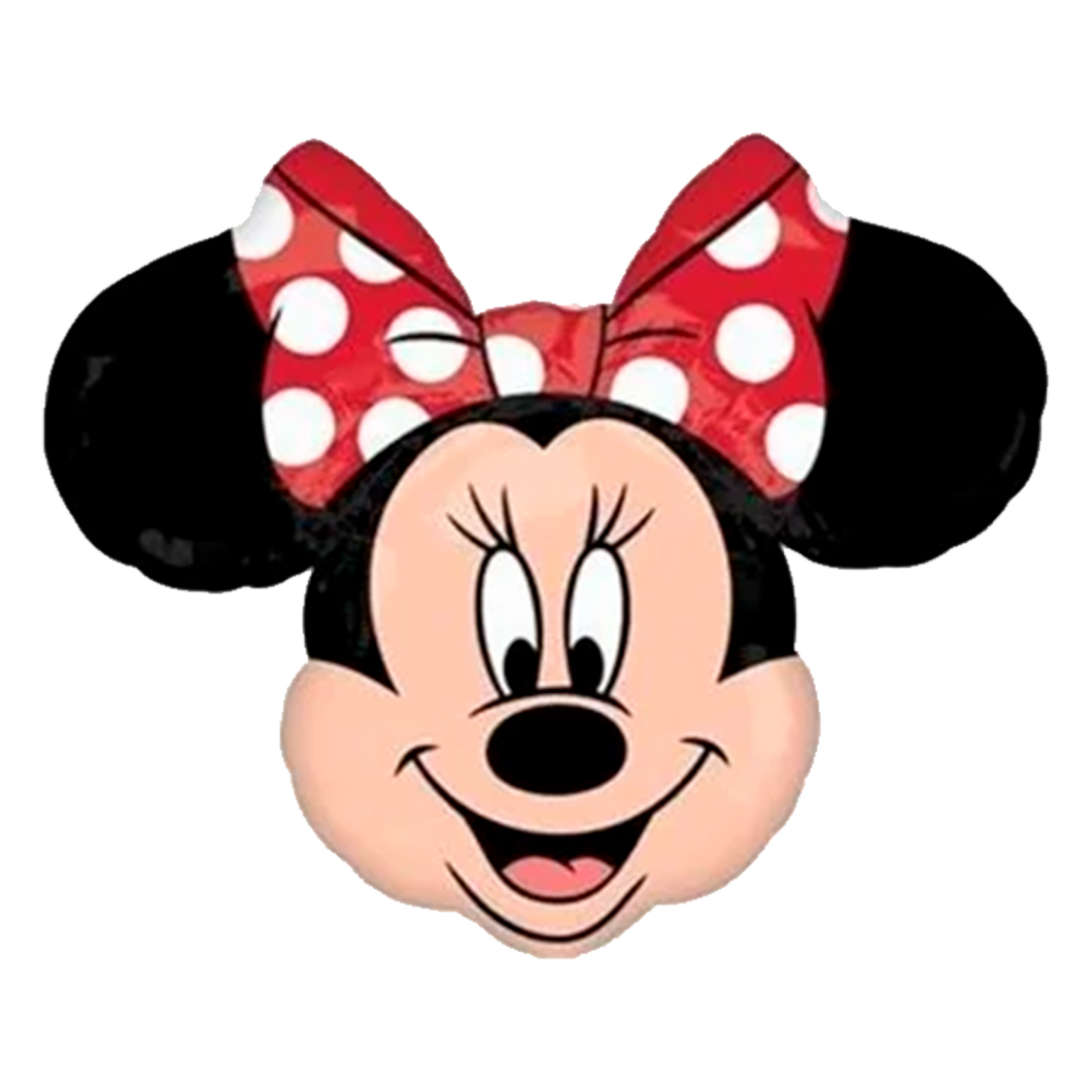 Cabeza de Minnie Mouse Rojo