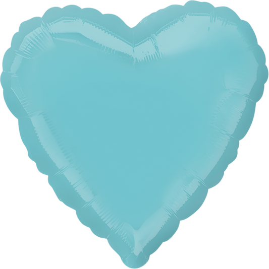 Corazón robins egg blue (dos tamaños)