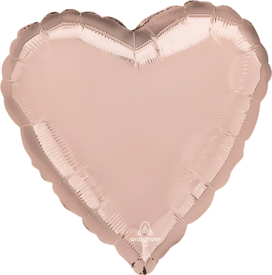 Corazón Pastel rose gold (dos tamaños)