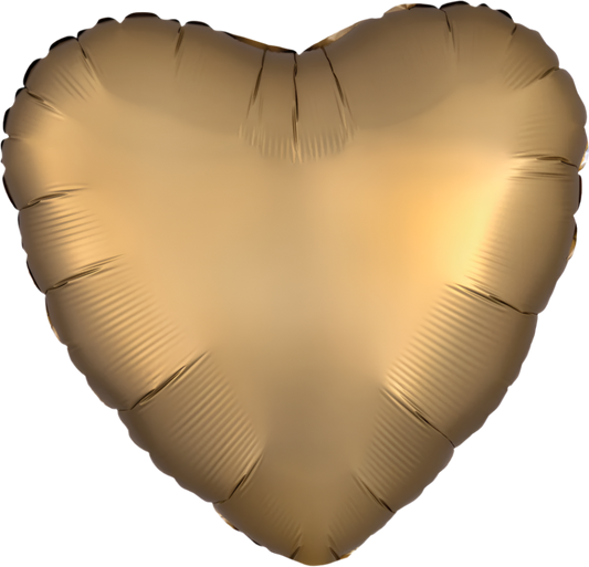 Corazón satin luxe gold sateen (dos tamaños)
