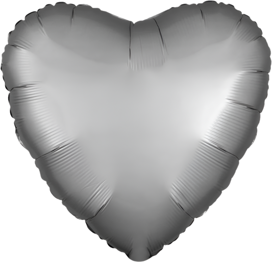 Corazón satin luxe platinum (dos tamaños)