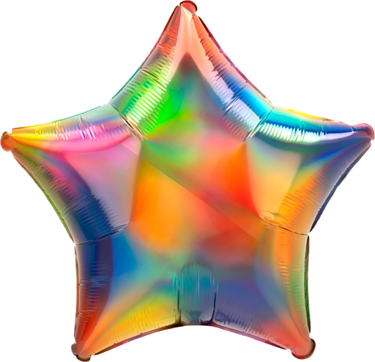 Estrella iridescent rainbow (dos tamaños)