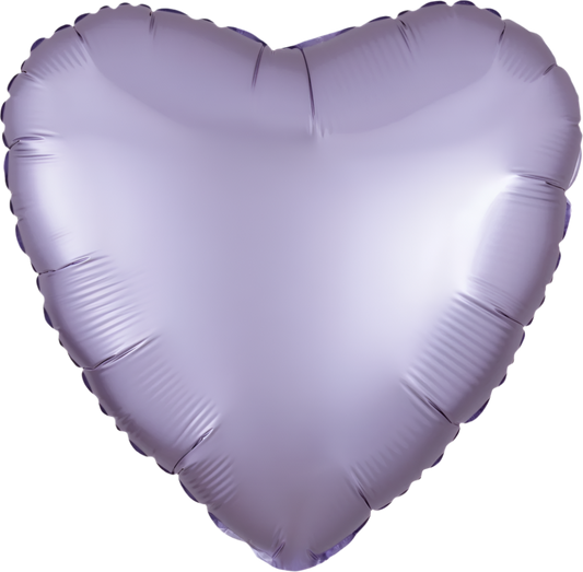 Corazón satin luxe pastel lilac(dos tamaños)