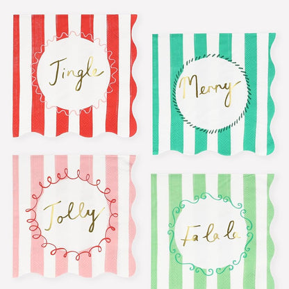 Striped Small Napkins