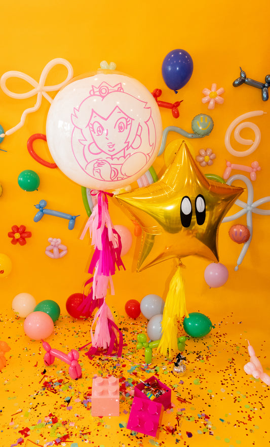 Globo estrella gigante mario bros