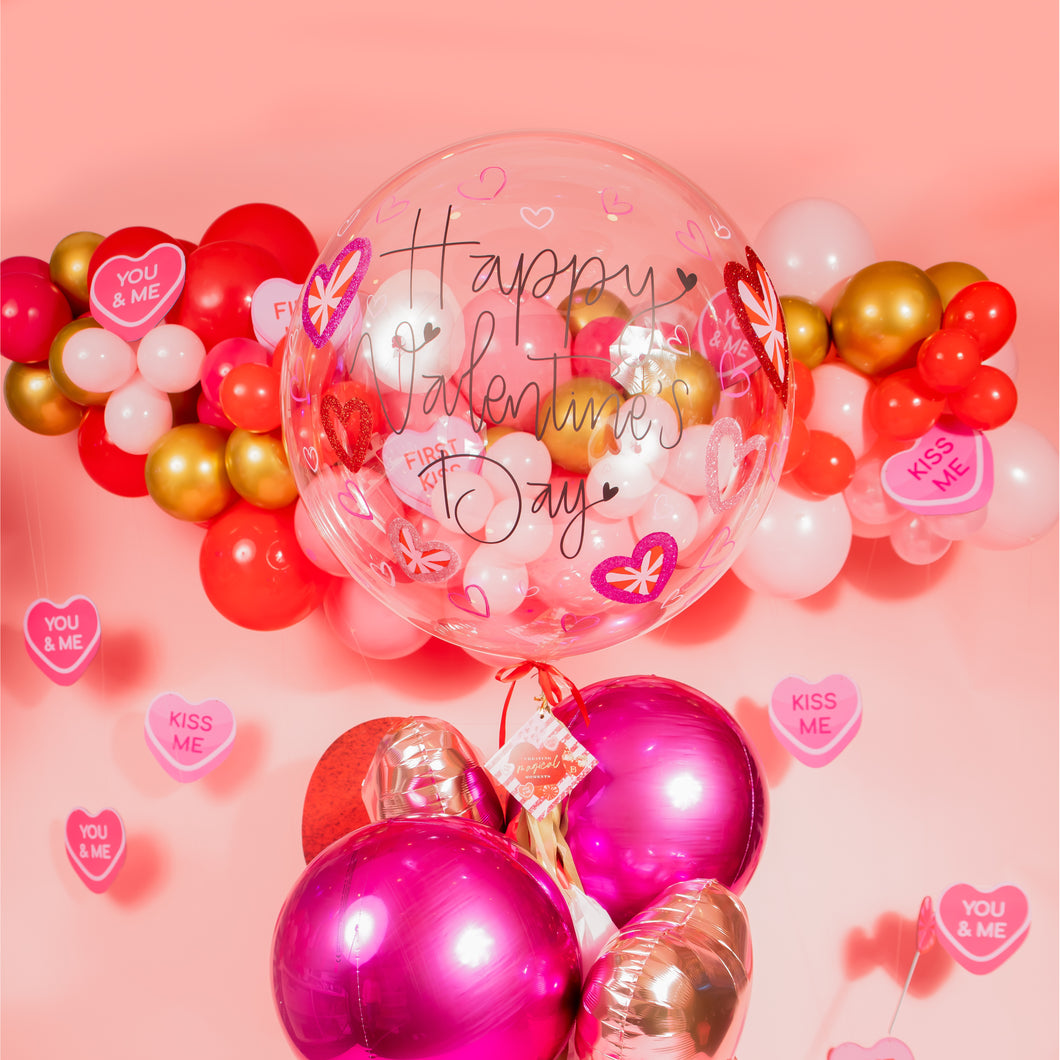 Burbuja gigante Happy Valentines Day