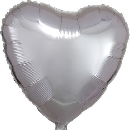 Corazón Metálico Plata