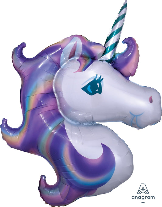 Cabeza de Unicornio Tonos Pastel