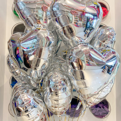 Corazón Metálico Plata