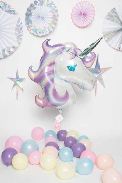 Cabeza de Unicornio Tonos Pastel