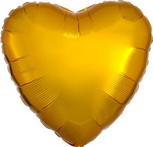 Corazón Metálico Dorado