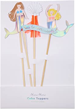 Meri Meri Let's Be Mermaids  Cake Toppers