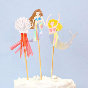 Meri Meri Let's Be Mermaids  Cake Toppers