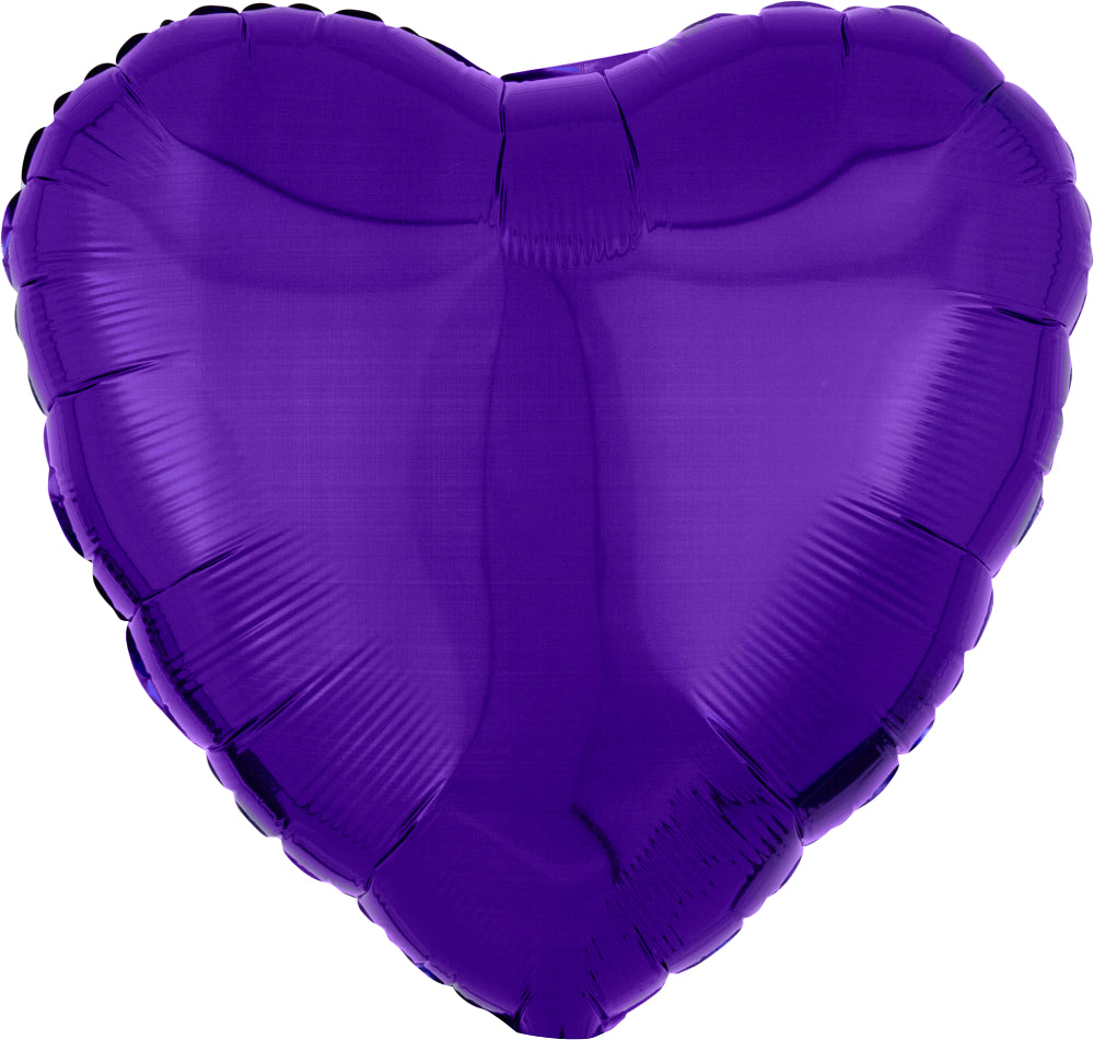 Corazón Metálico Morado