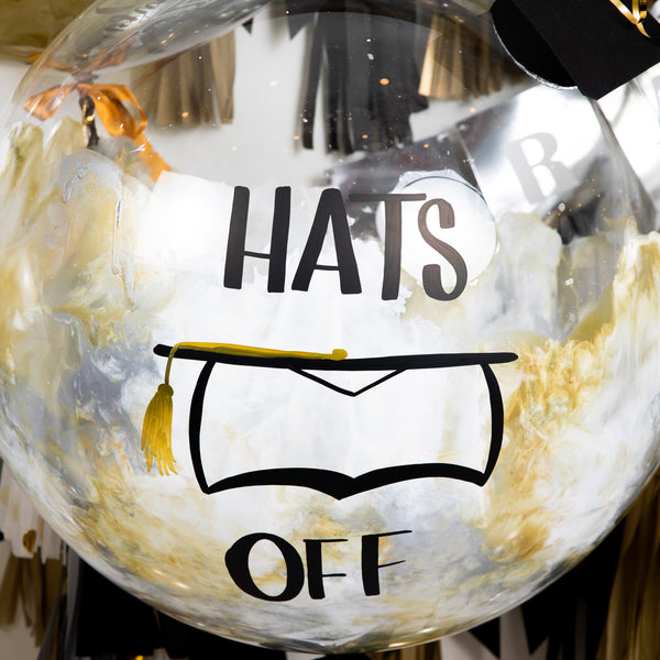 Burbuja 'Hats Off' Graduación